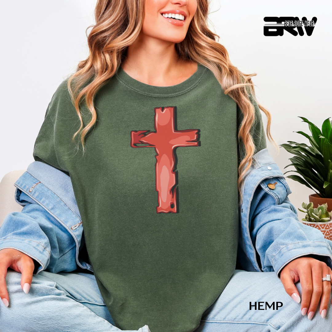 'Cross-Red' Faith Tee