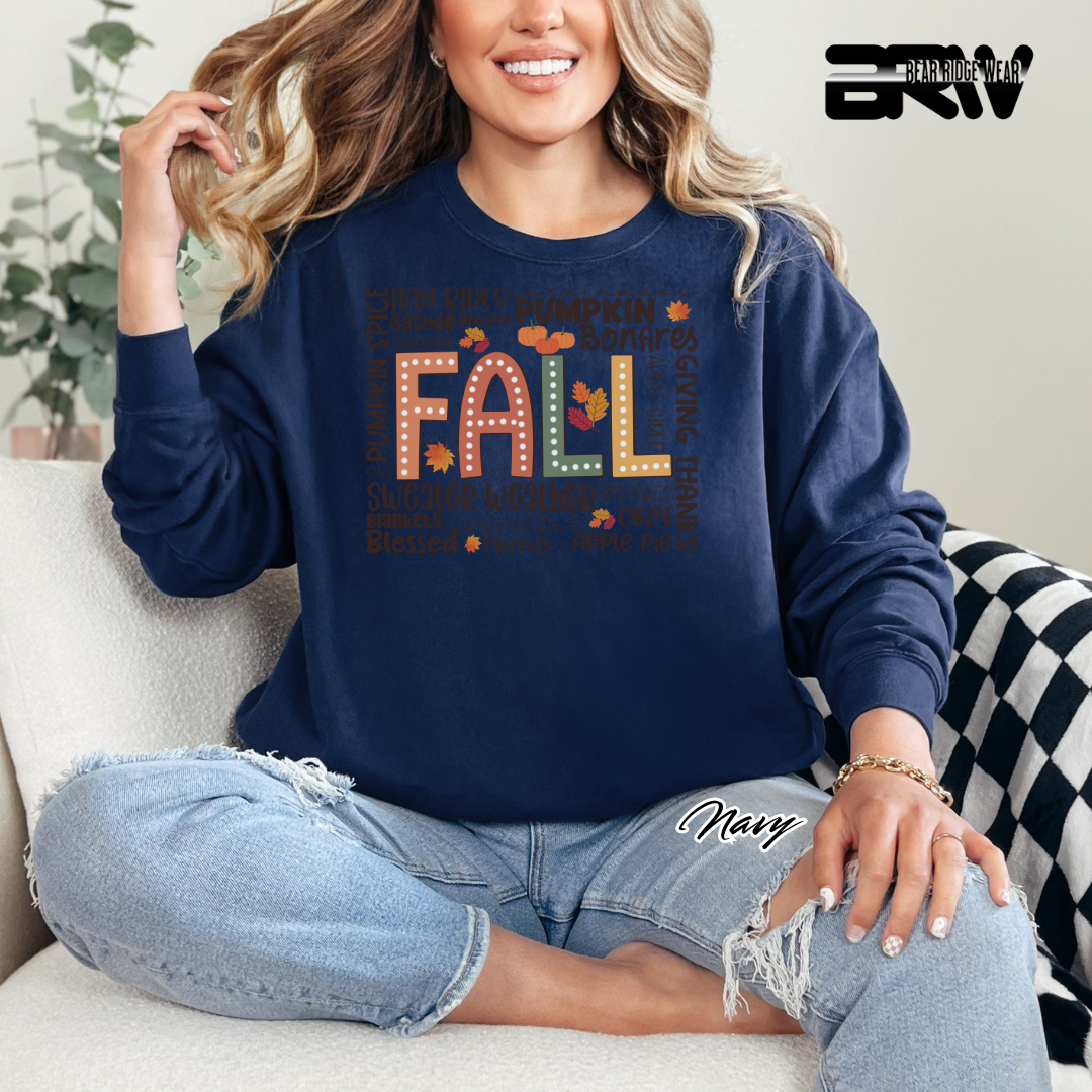 'Fall Hay Rides etc' Fall Long Sleeve Tee