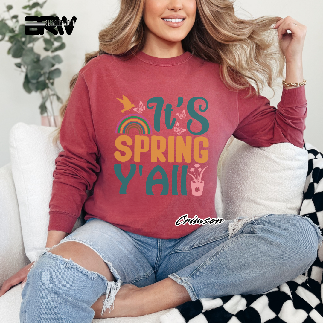 'It's Spring Y’all' Long Sleeve Tee