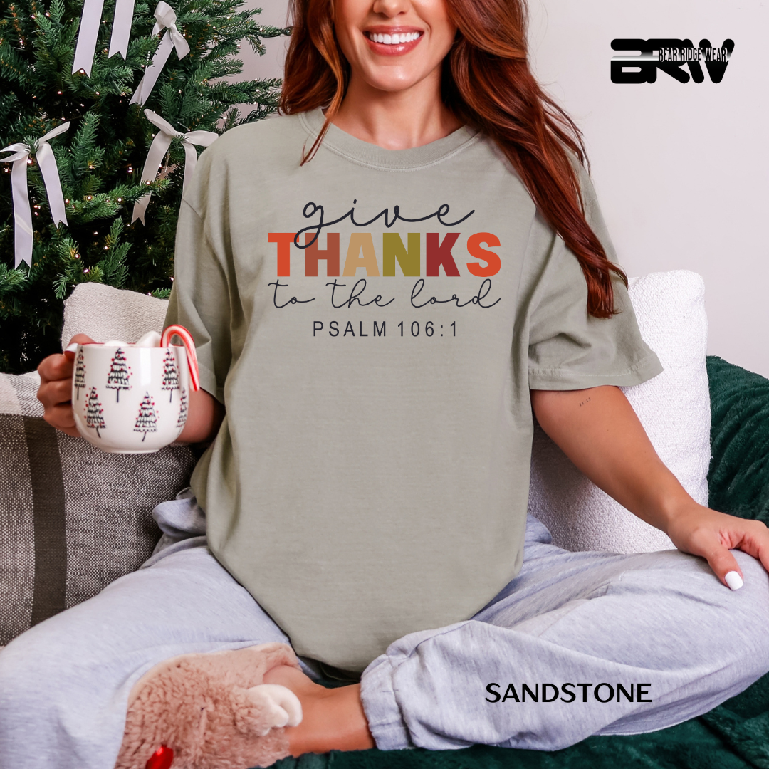 'Give Thanks To The Lord' Faith Tee