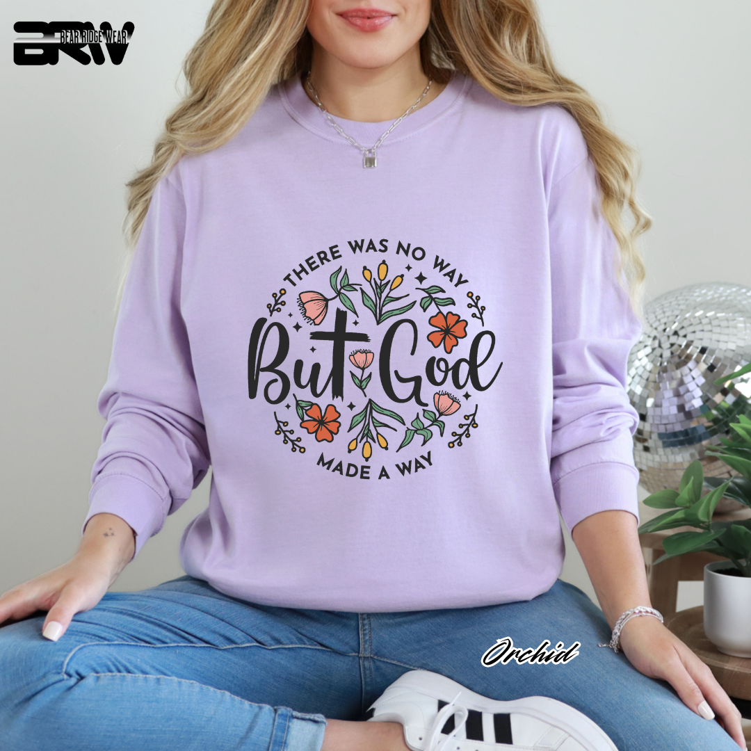 'But God' Long-Sleeve Tee