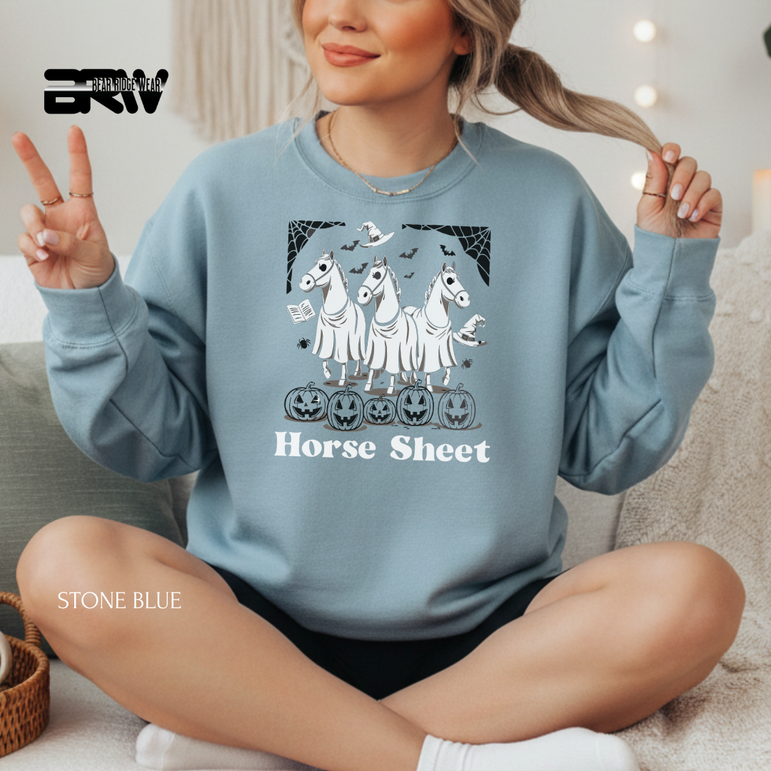 'Horse Sheet' Fall Crewneck Sweatshirt