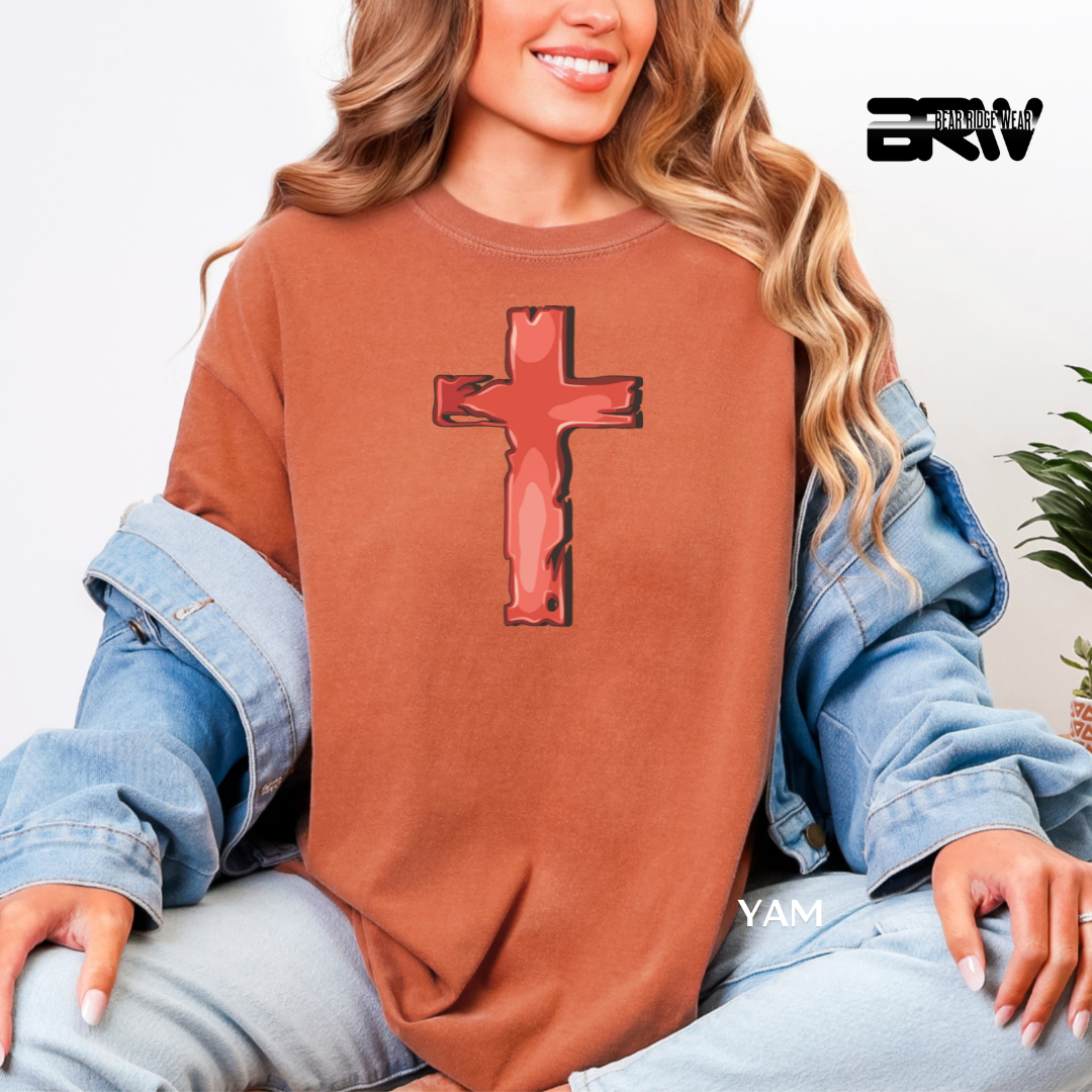 'Cross-Red' Faith Tee