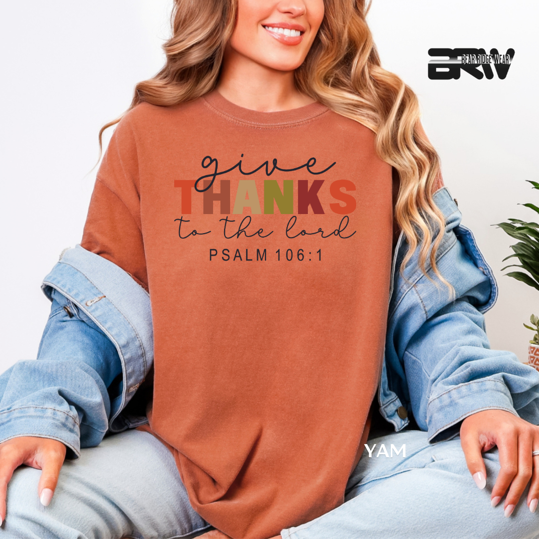 'Give Thanks To The Lord' Faith Tee