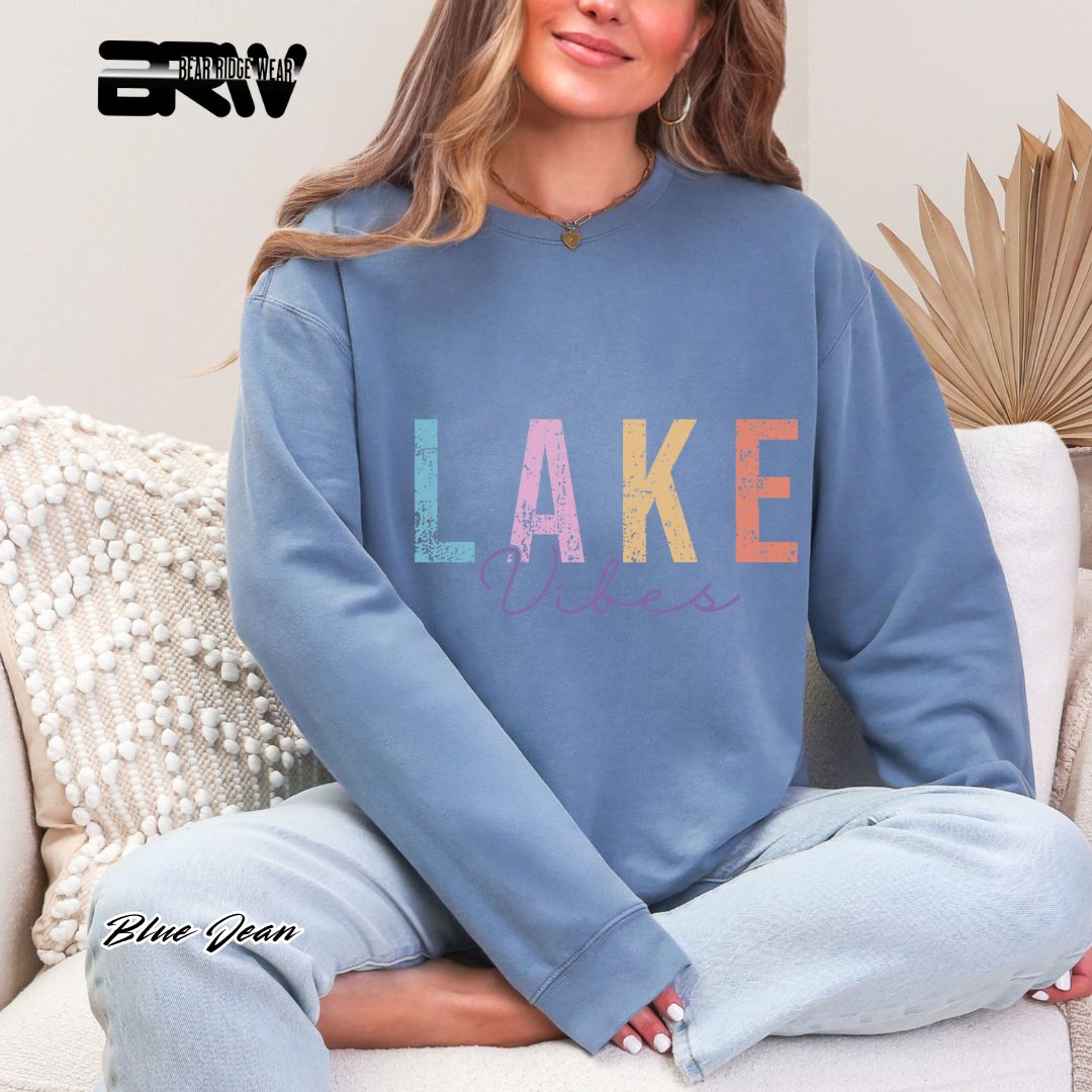'Lake Vibes' Summer Long-Sleeve Tee
