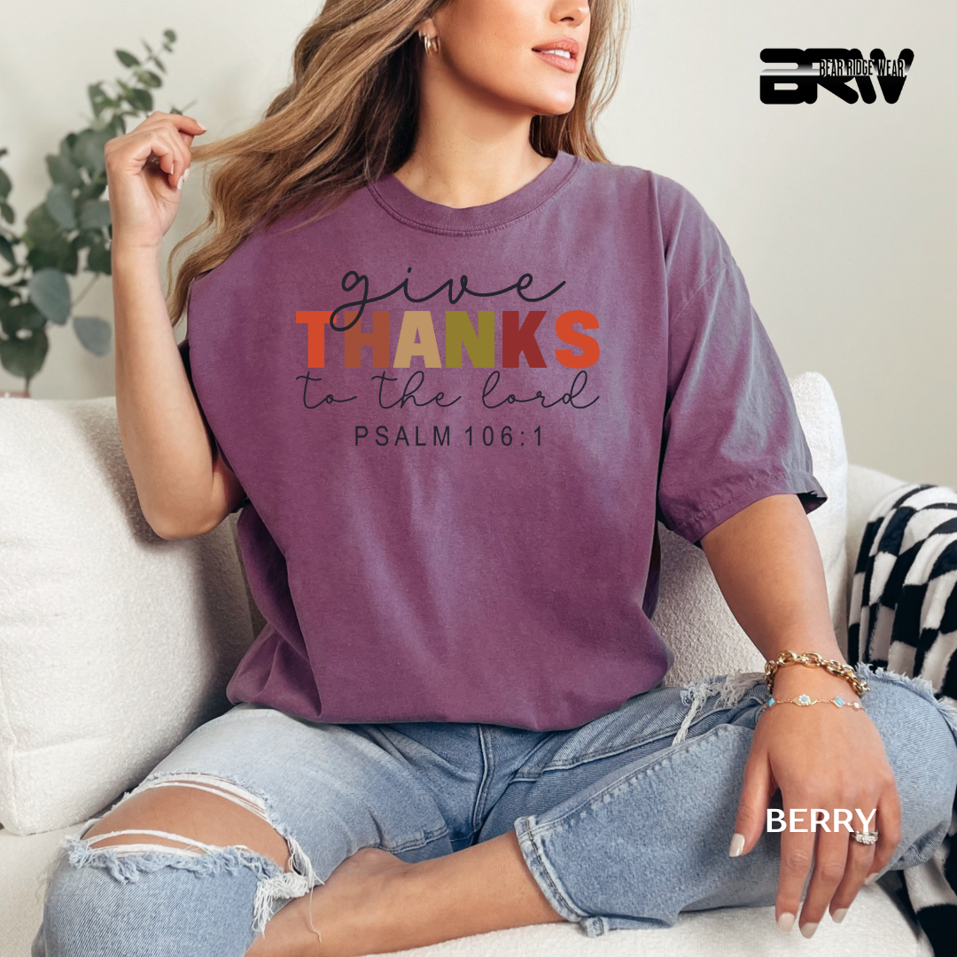 'Give Thanks To The Lord' Faith Tee