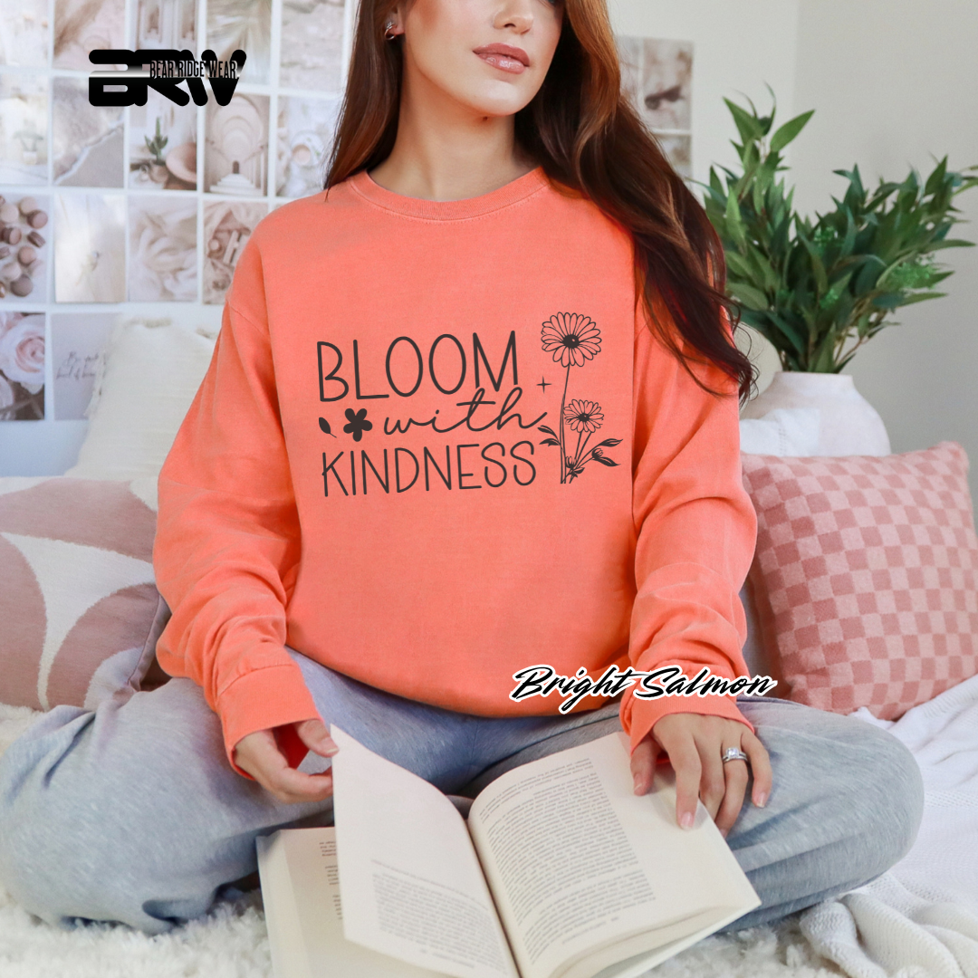 'Bloom with Kindness' Long Sleeve Tee
