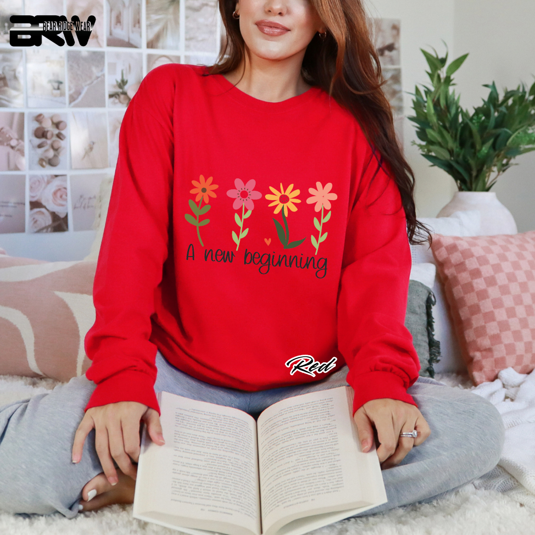 'A new beginning' Long sleeve Tee