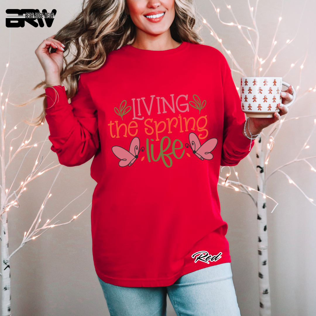 'Living the Spring Life' Long Sleeve Tee