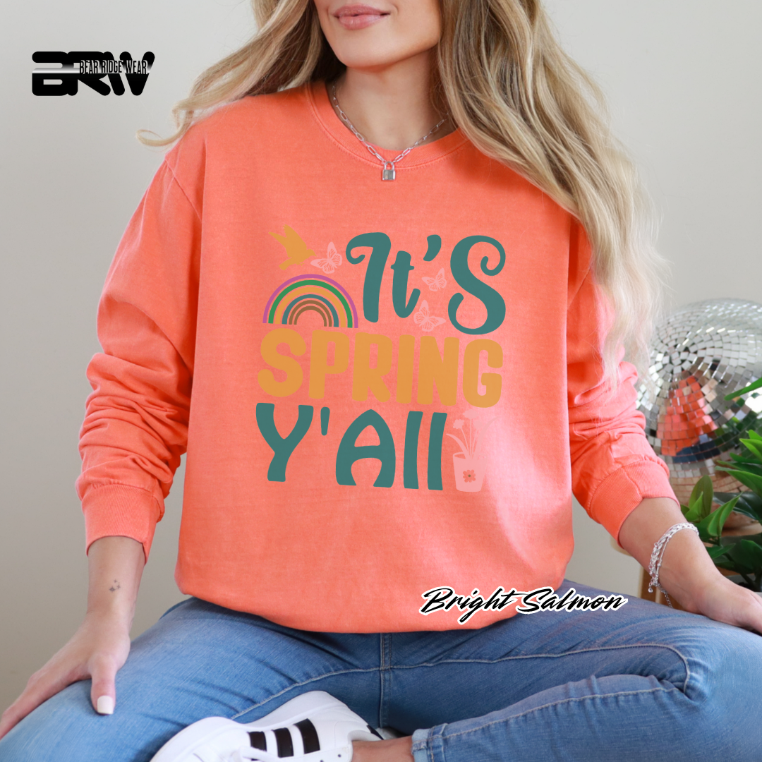 'It's Spring Y’all' Long Sleeve Tee