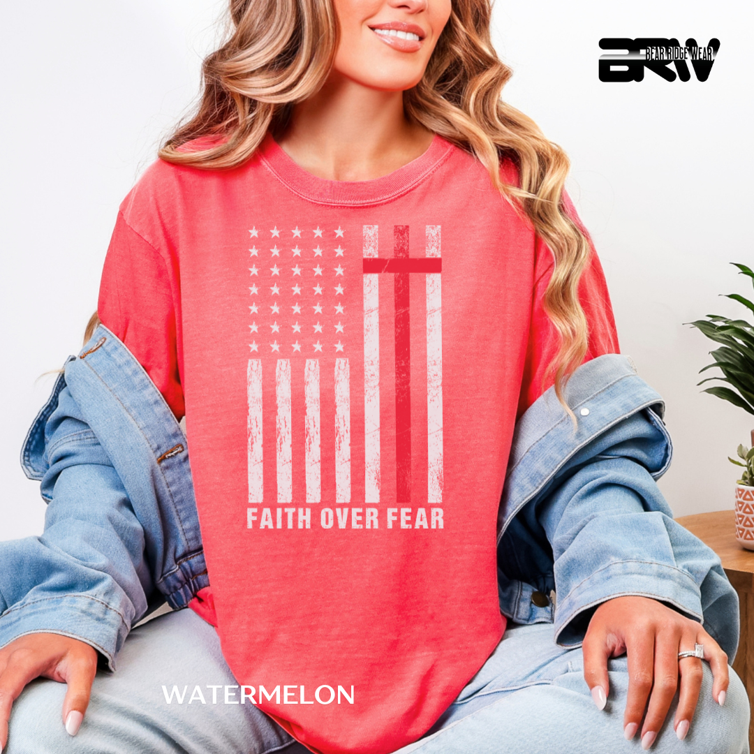 'Faith over Fear-Flag' Faith Tee