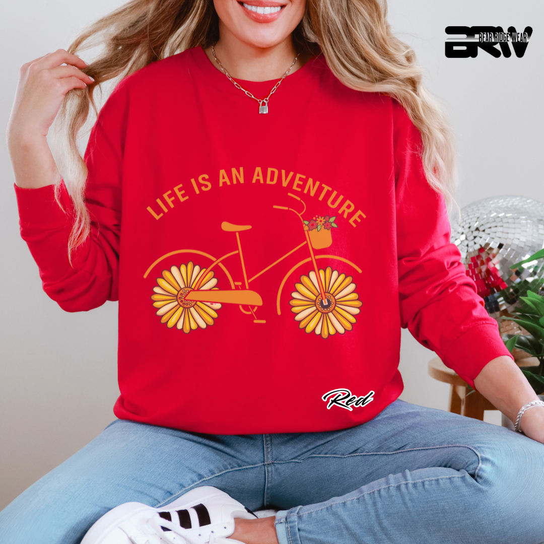 'Life is an adventure' Long Sleeve Tee