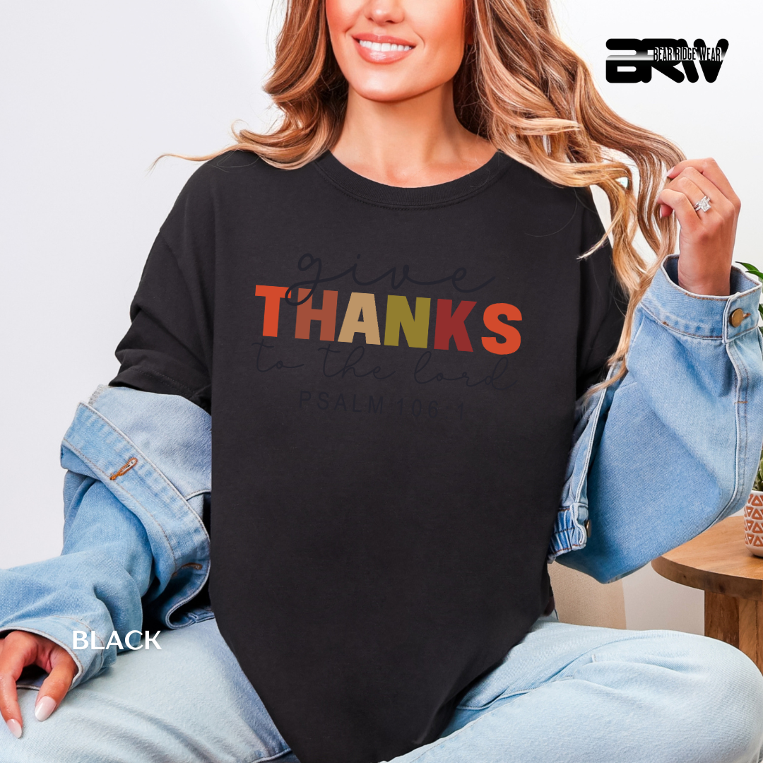 'Give Thanks To The Lord' Faith Tee