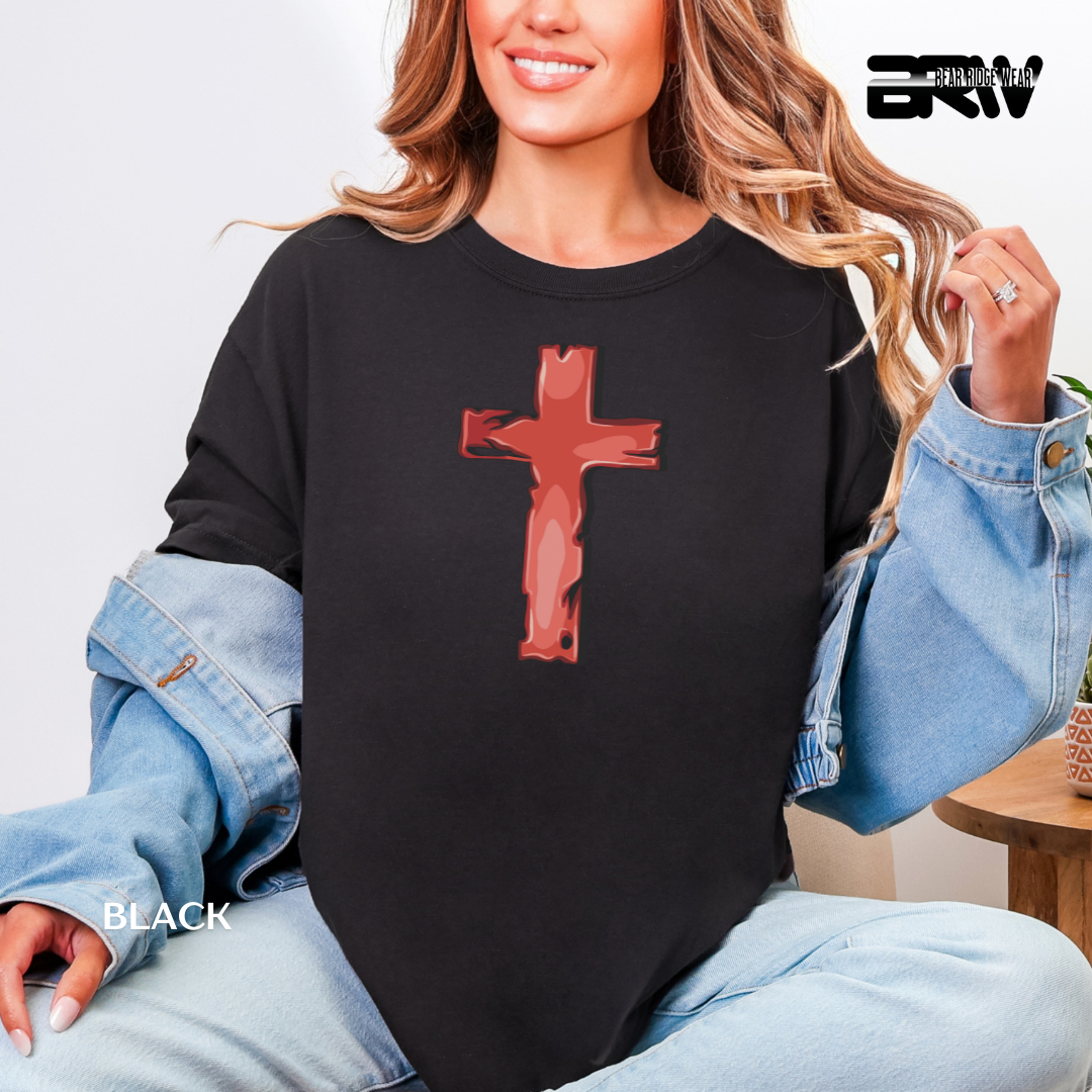 'Cross-Red' Faith Tee