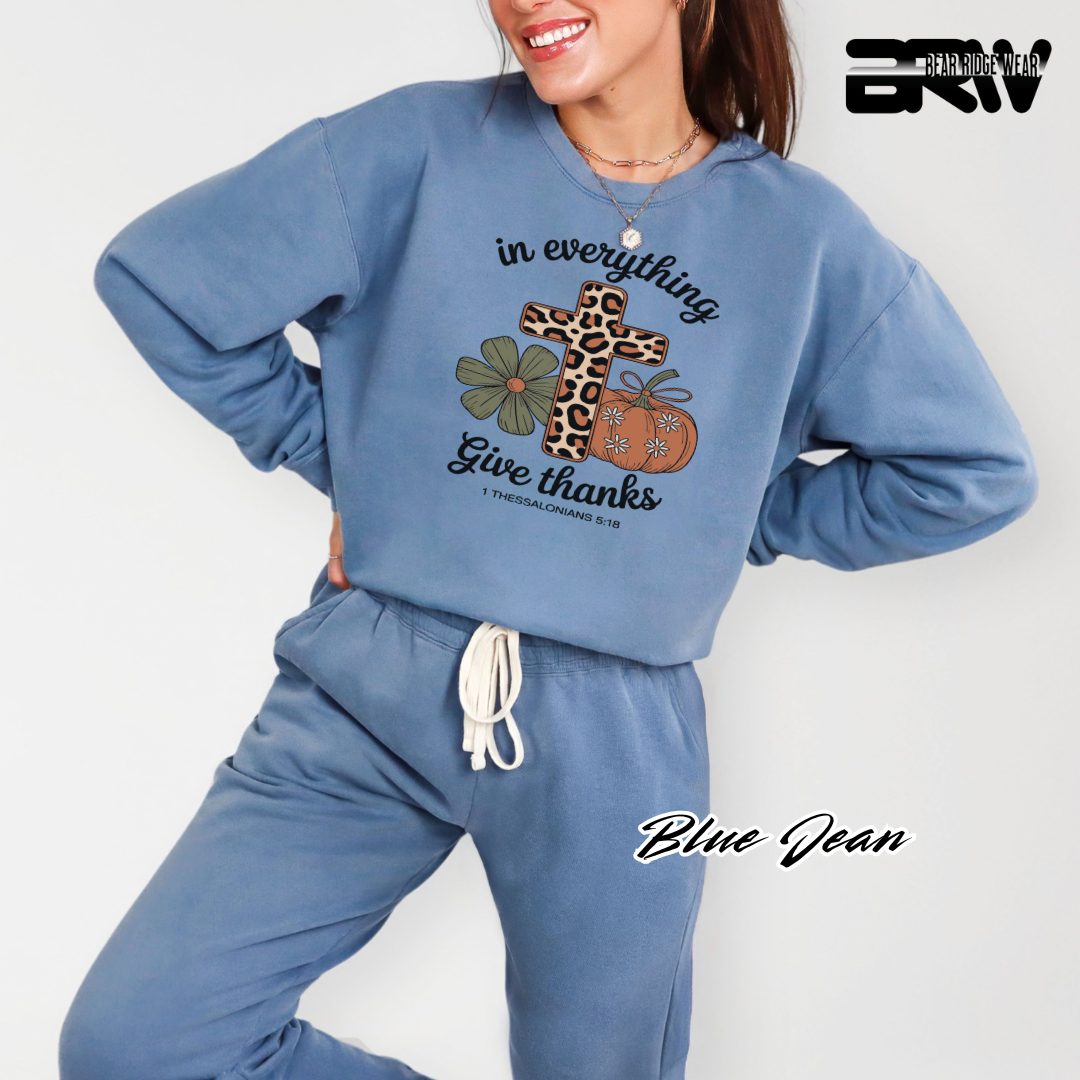 'In Everything Give Thanks' Fall Long Sleeve Tee