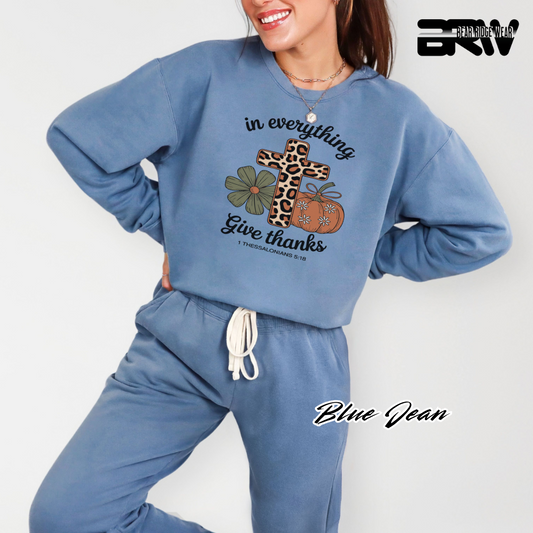 'In Everything Give Thanks' Fall Long Sleeve Tee