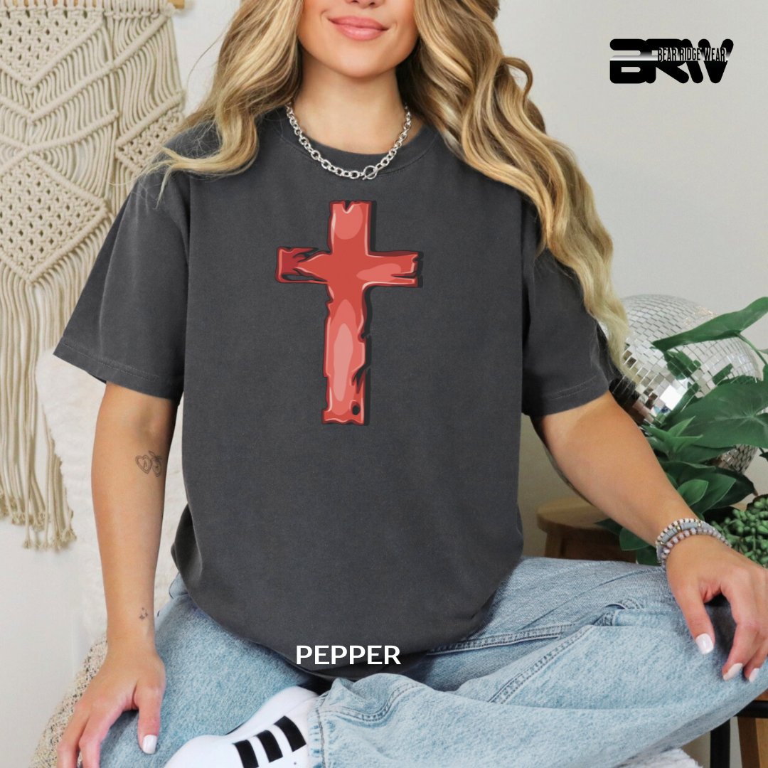 'Cross-Red' Faith Tee