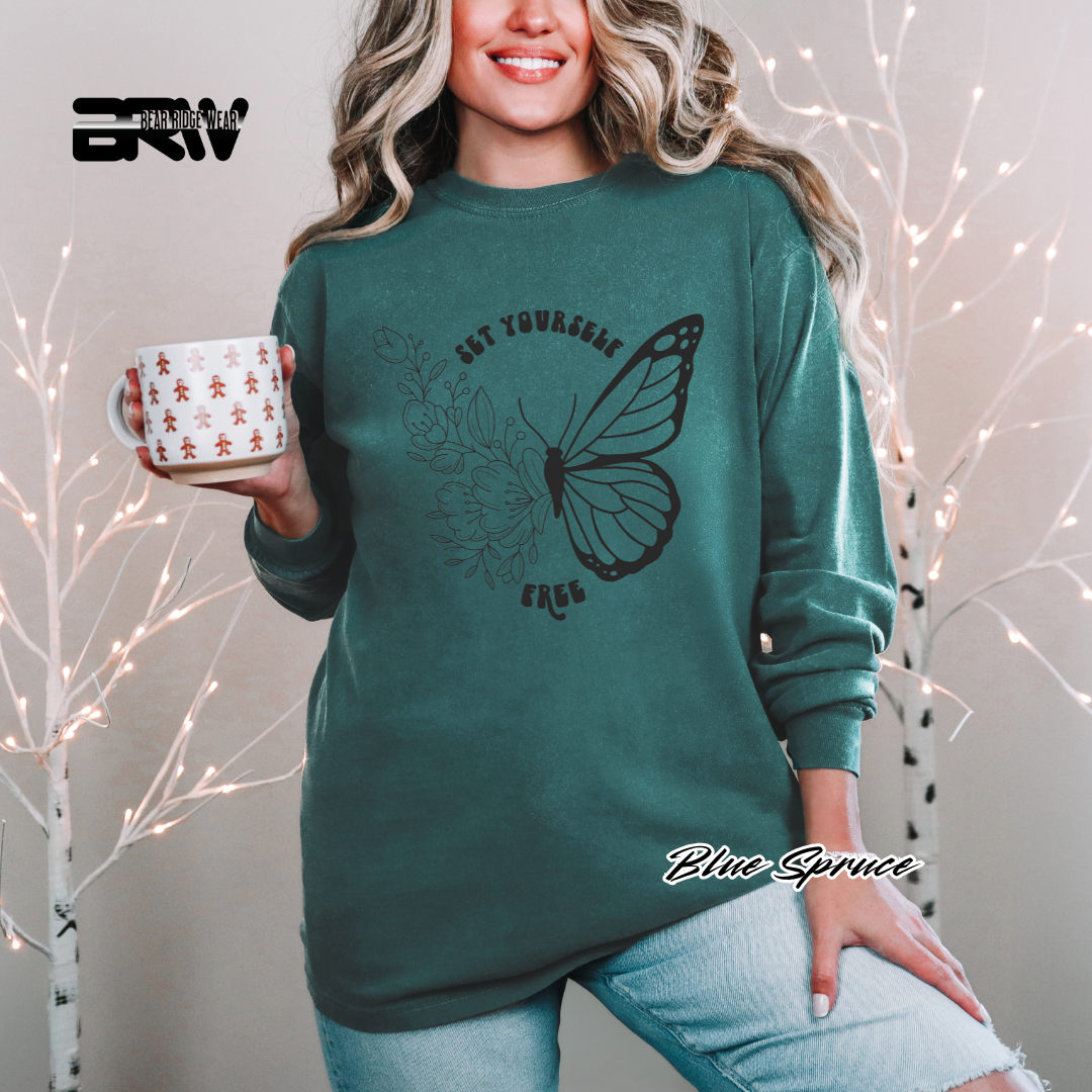 'Set Yourself Free' Long Sleeve Tee