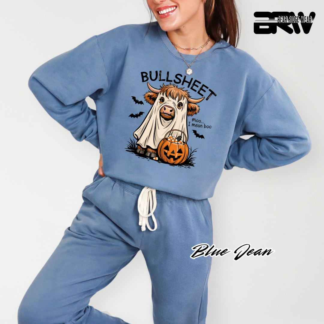 'Bull Sheet-Boo' Fall  Long Sleeve Tee