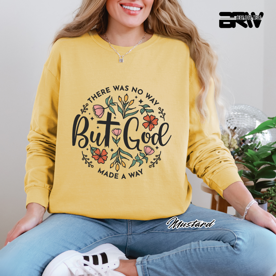 'But God' Long-Sleeve Tee