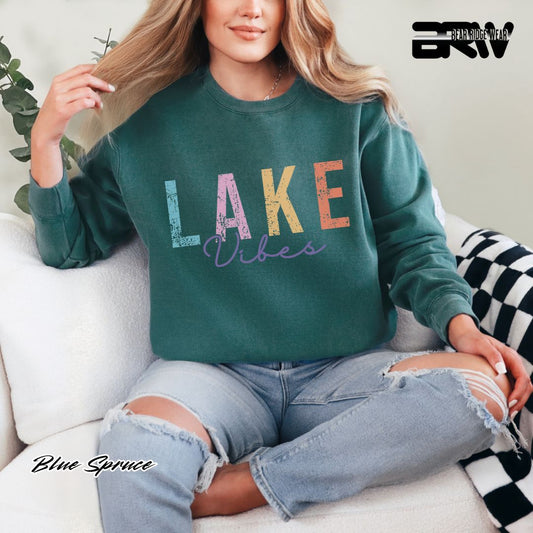 'Lake Vibes' Summer Long-Sleeve Tee