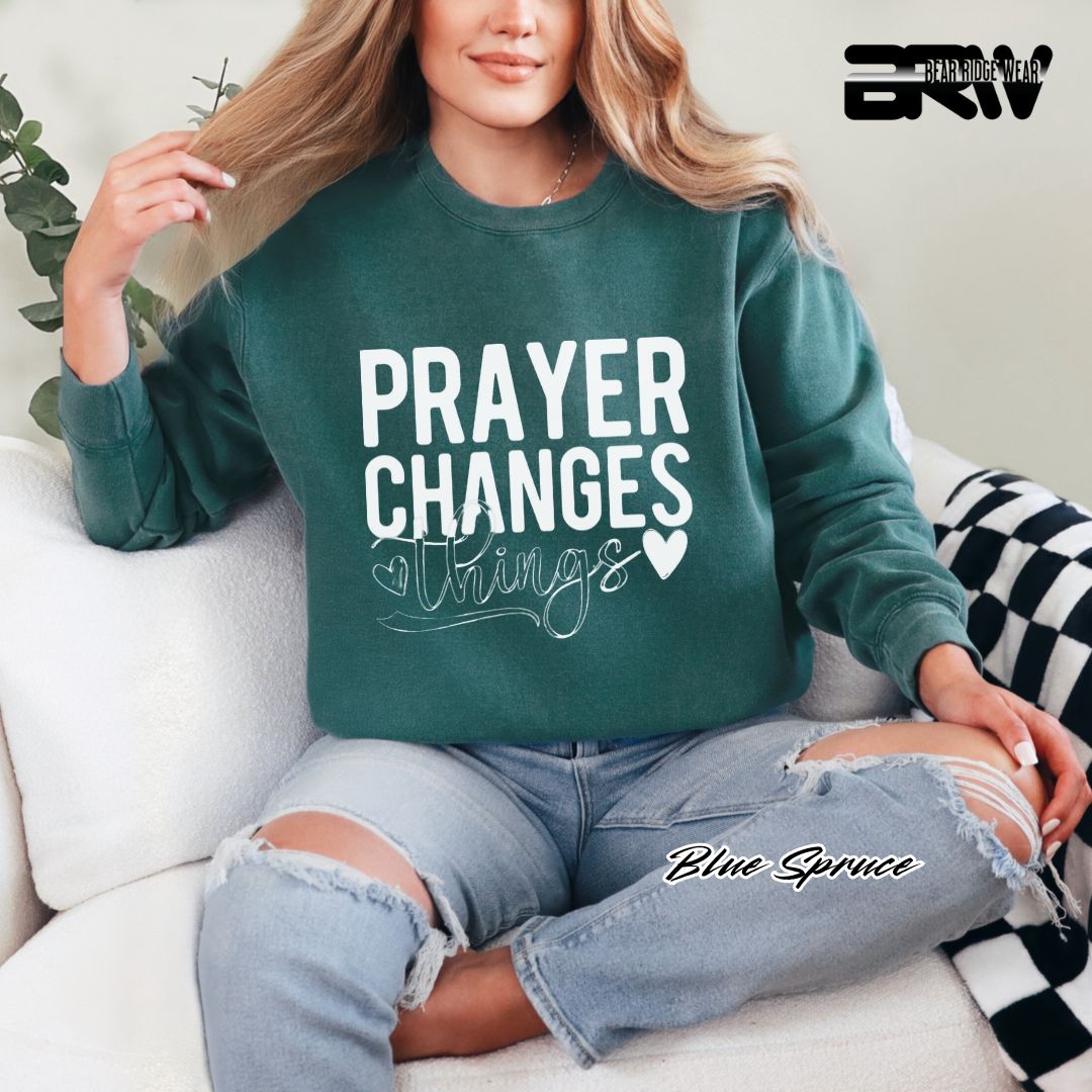 'Prayer Changes Things' Faith Long Sleeve Tee