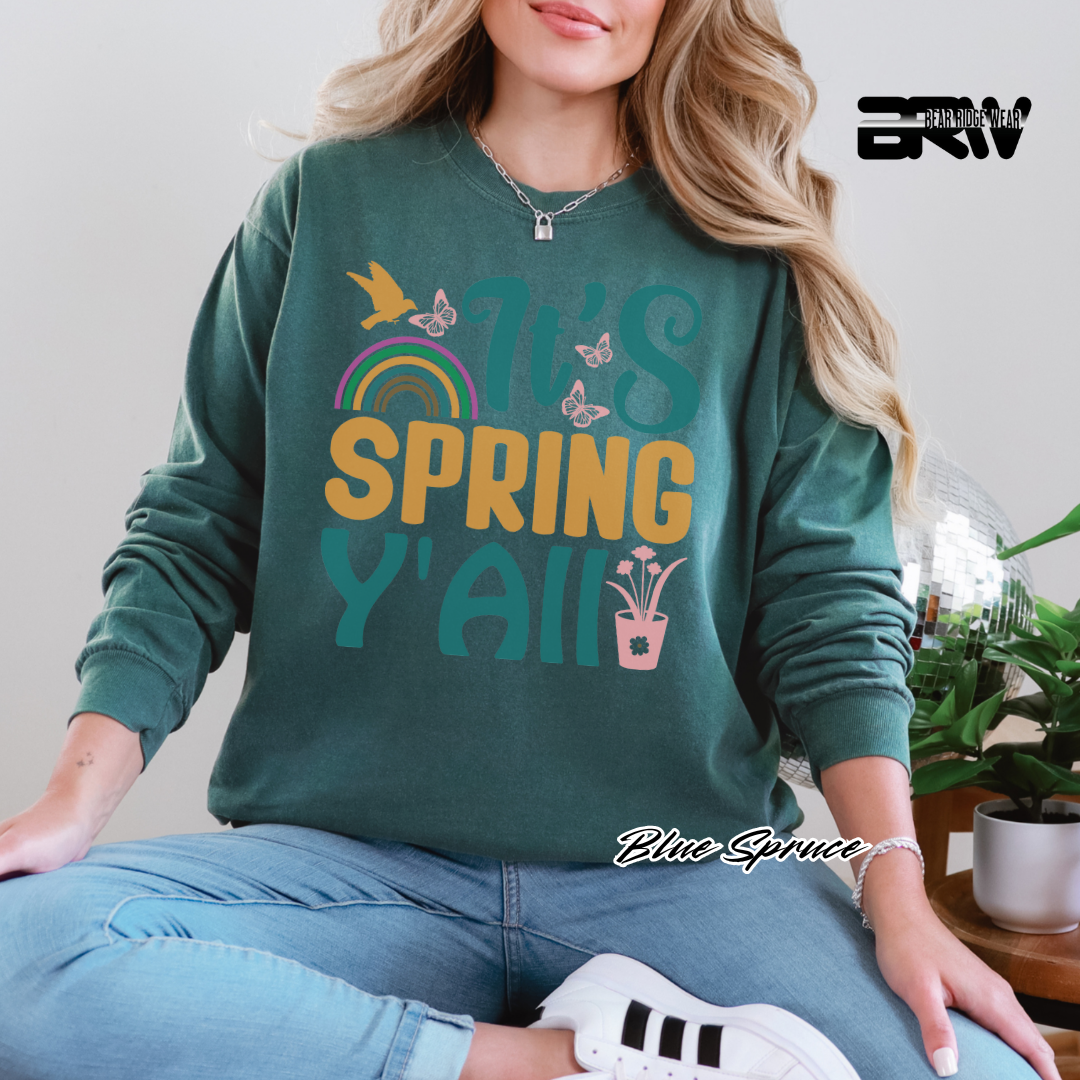 'It's Spring Y’all' Long Sleeve Tee