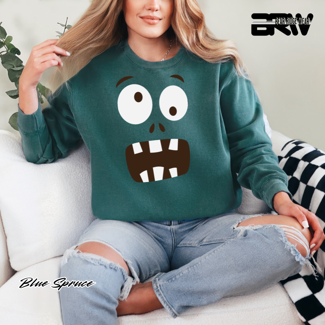 'Monster face' Fall Long Sleeve Tee