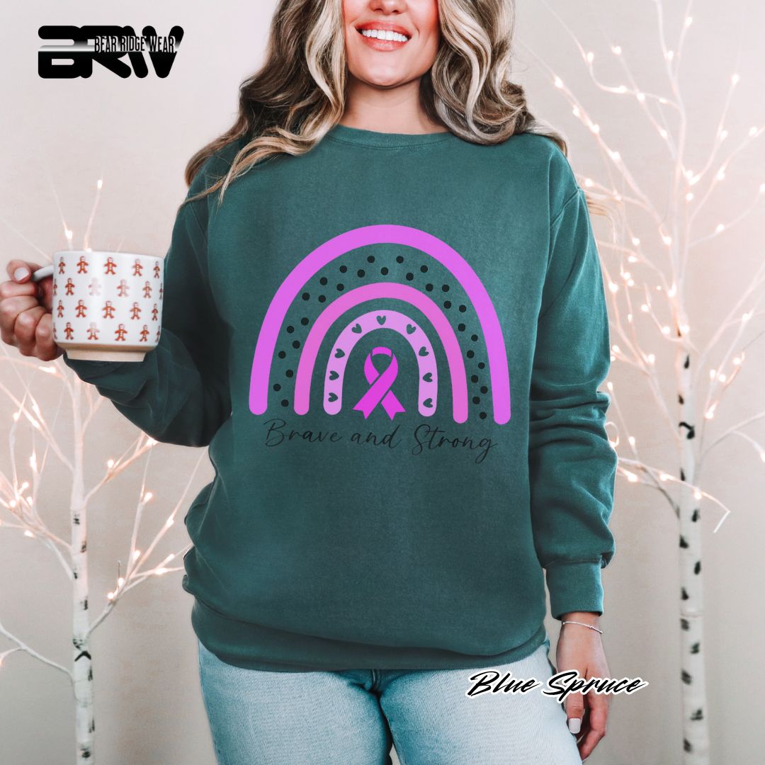 'Brave and Strong' Awareness Long Sleeve Tee