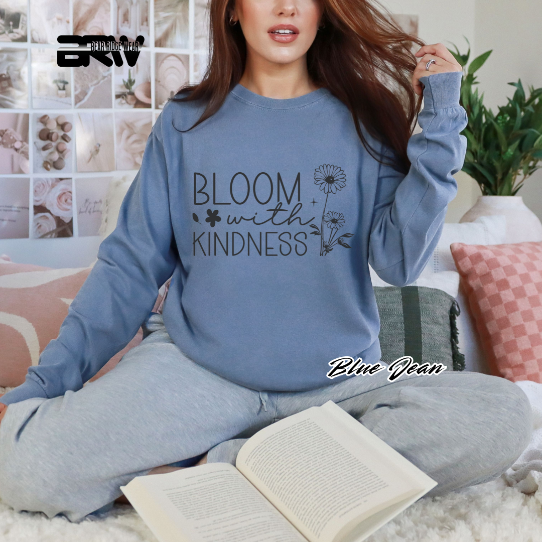 'Bloom with Kindness' Long Sleeve Tee