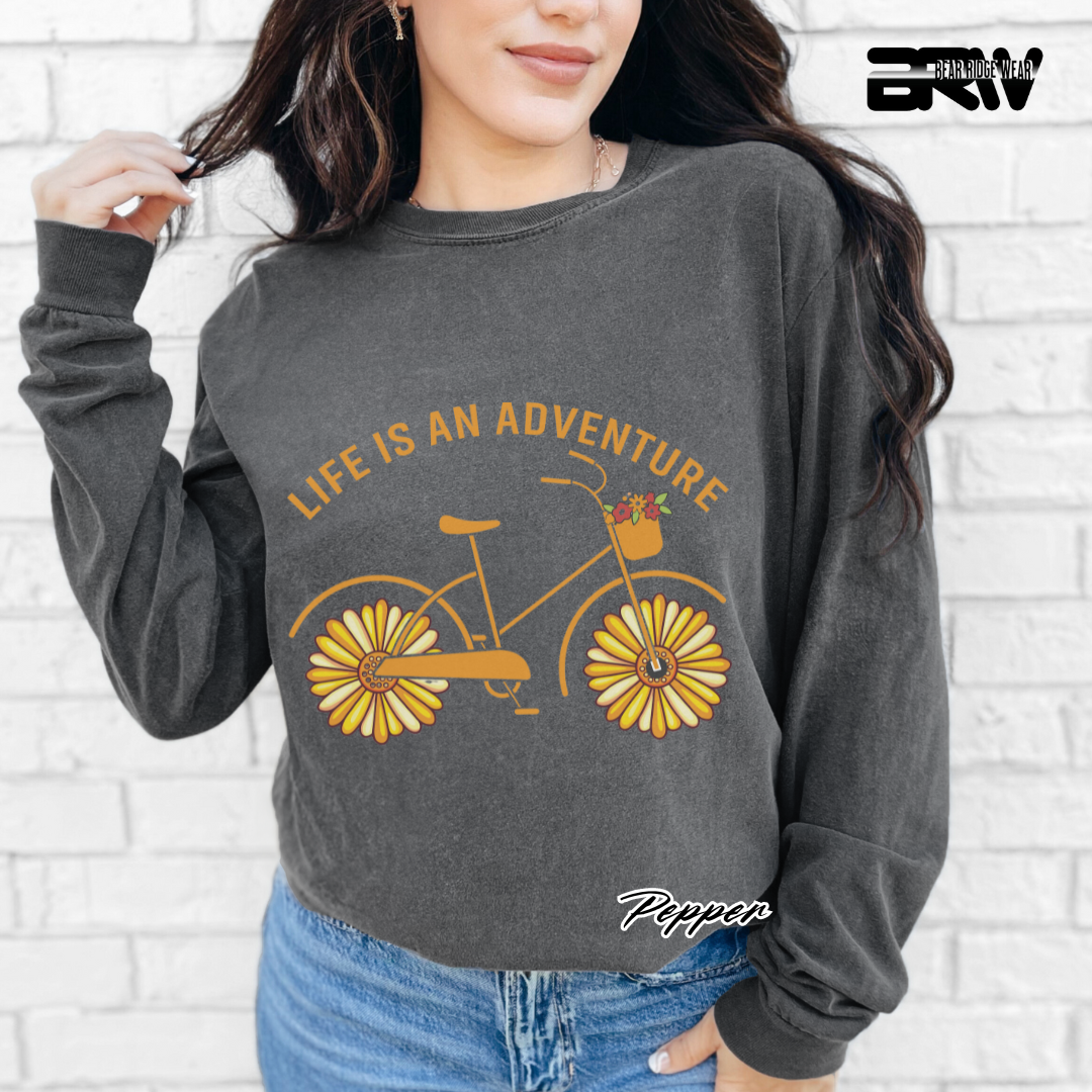'Life is an adventure' Long Sleeve Tee