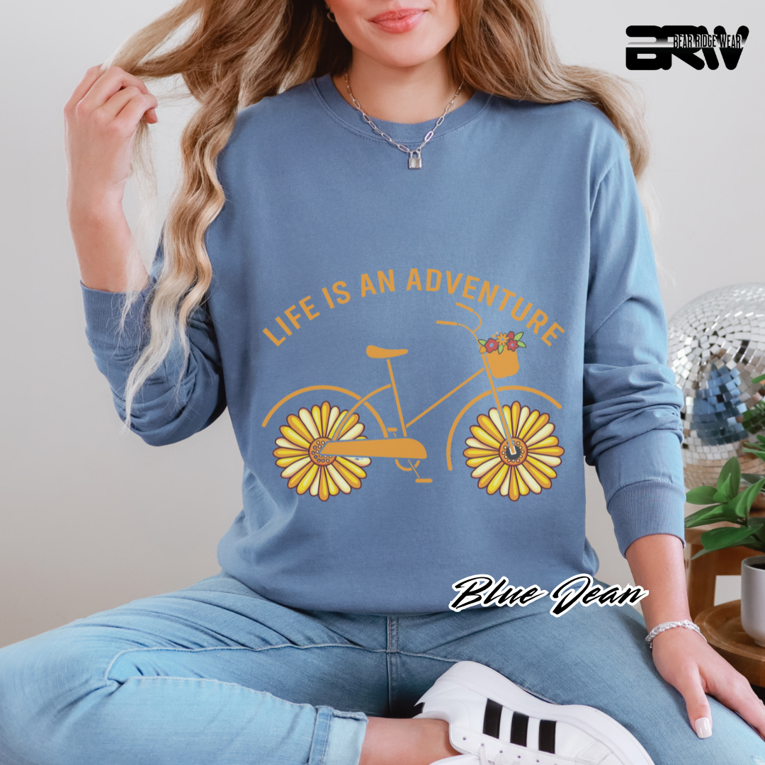 'Life is an adventure' Long Sleeve Tee