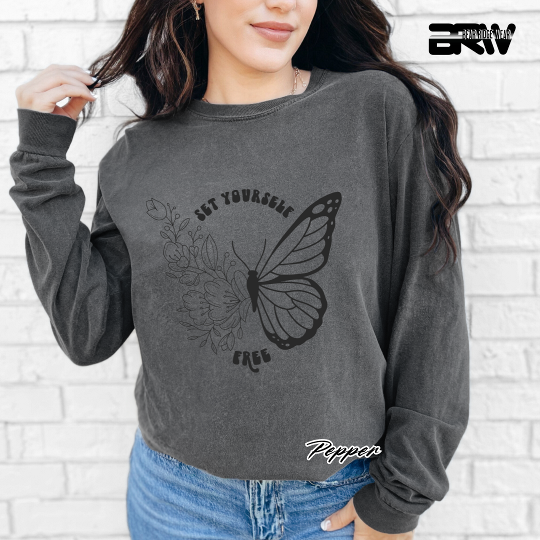 'Set Yourself Free' Long Sleeve Tee