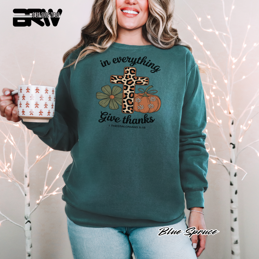 'In Everything Give Thanks' Fall Long Sleeve Tee