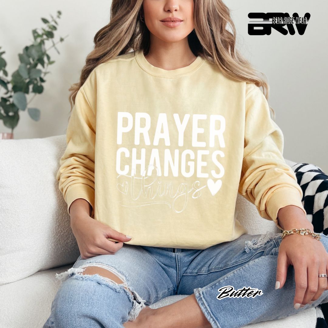 'Prayer Changes Things' Faith Long Sleeve Tee