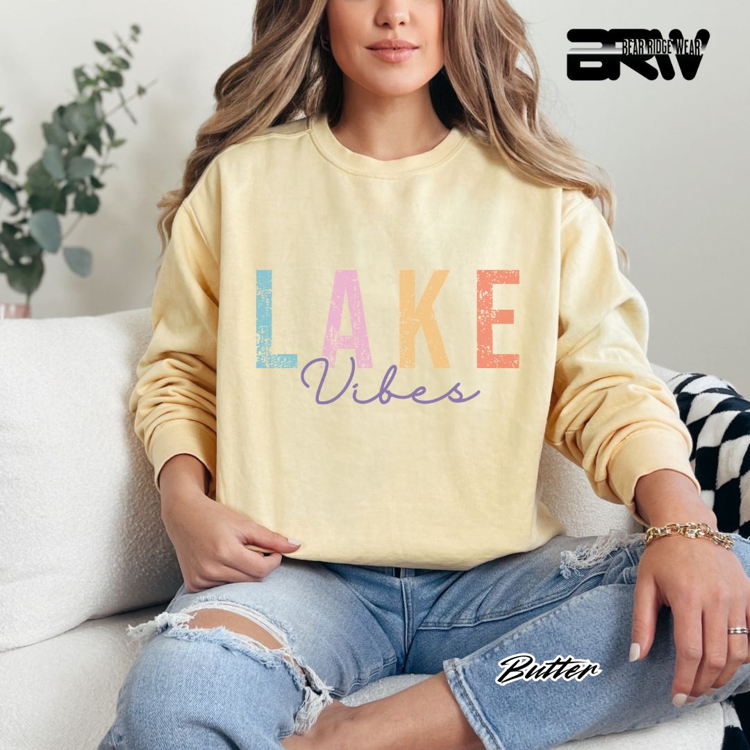 'Lake Vibes' Summer Long-Sleeve Tee