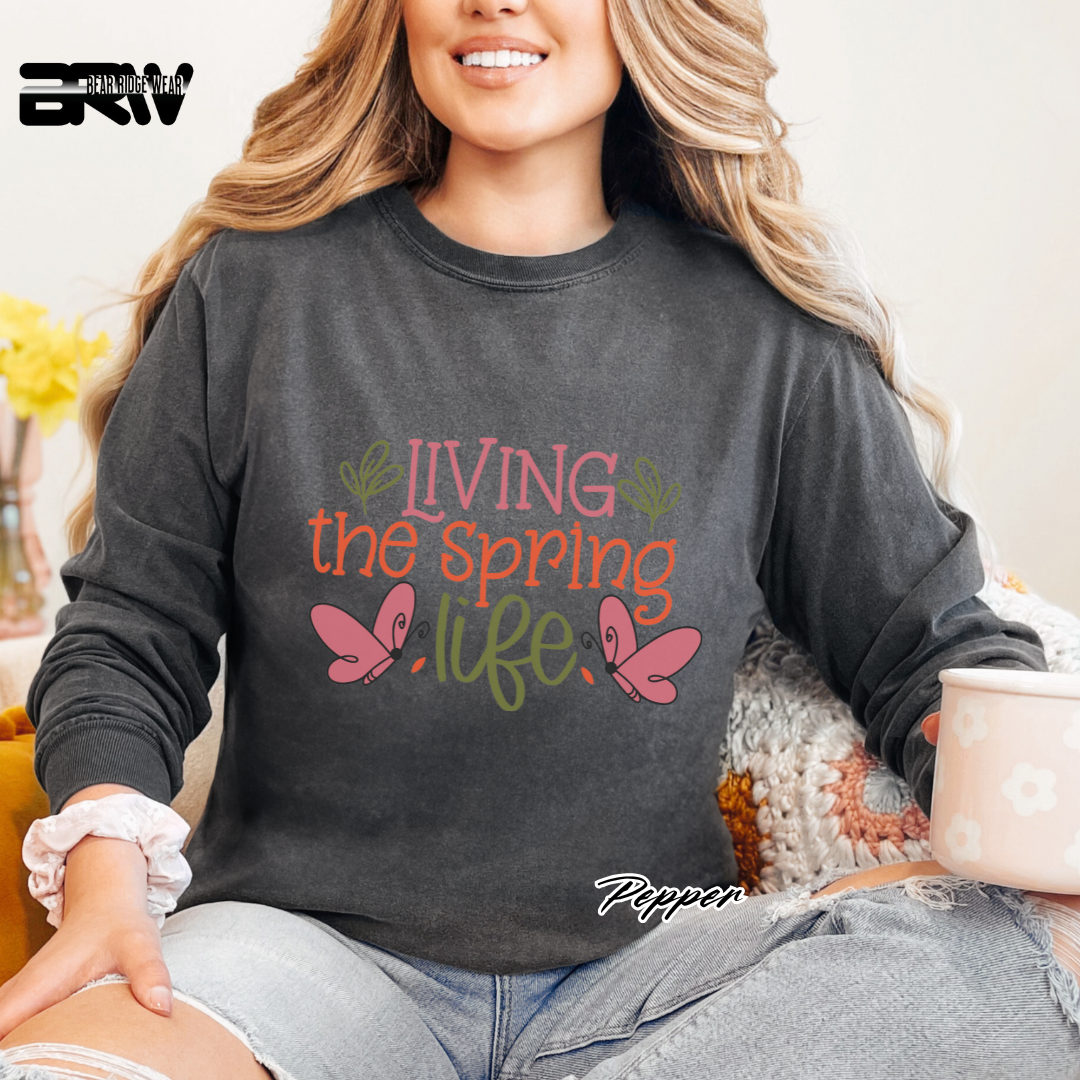 'Living the Spring Life' Long Sleeve Tee