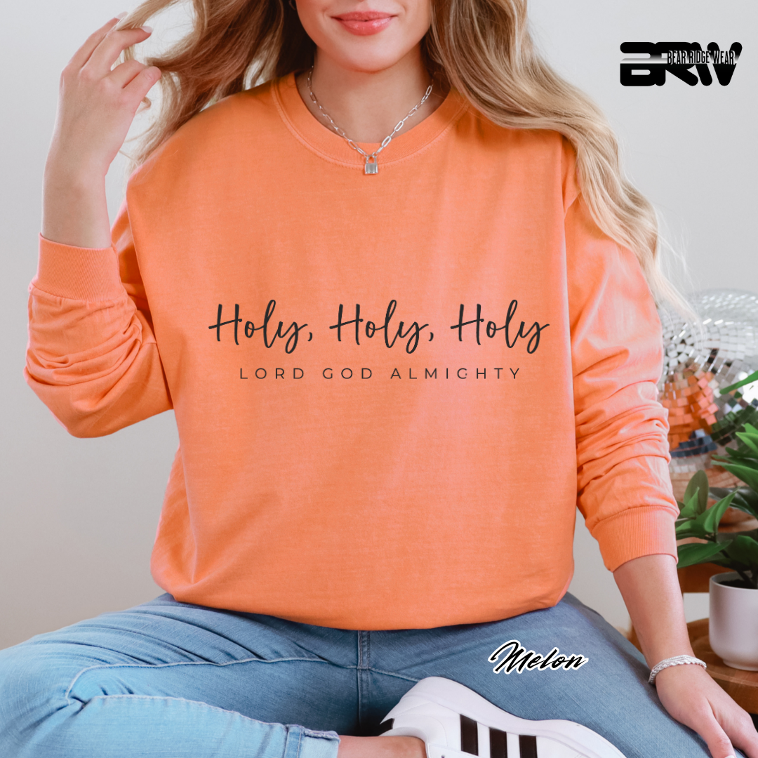 'Holy, Holy, Holy' Faith Long-Sleeve Tee