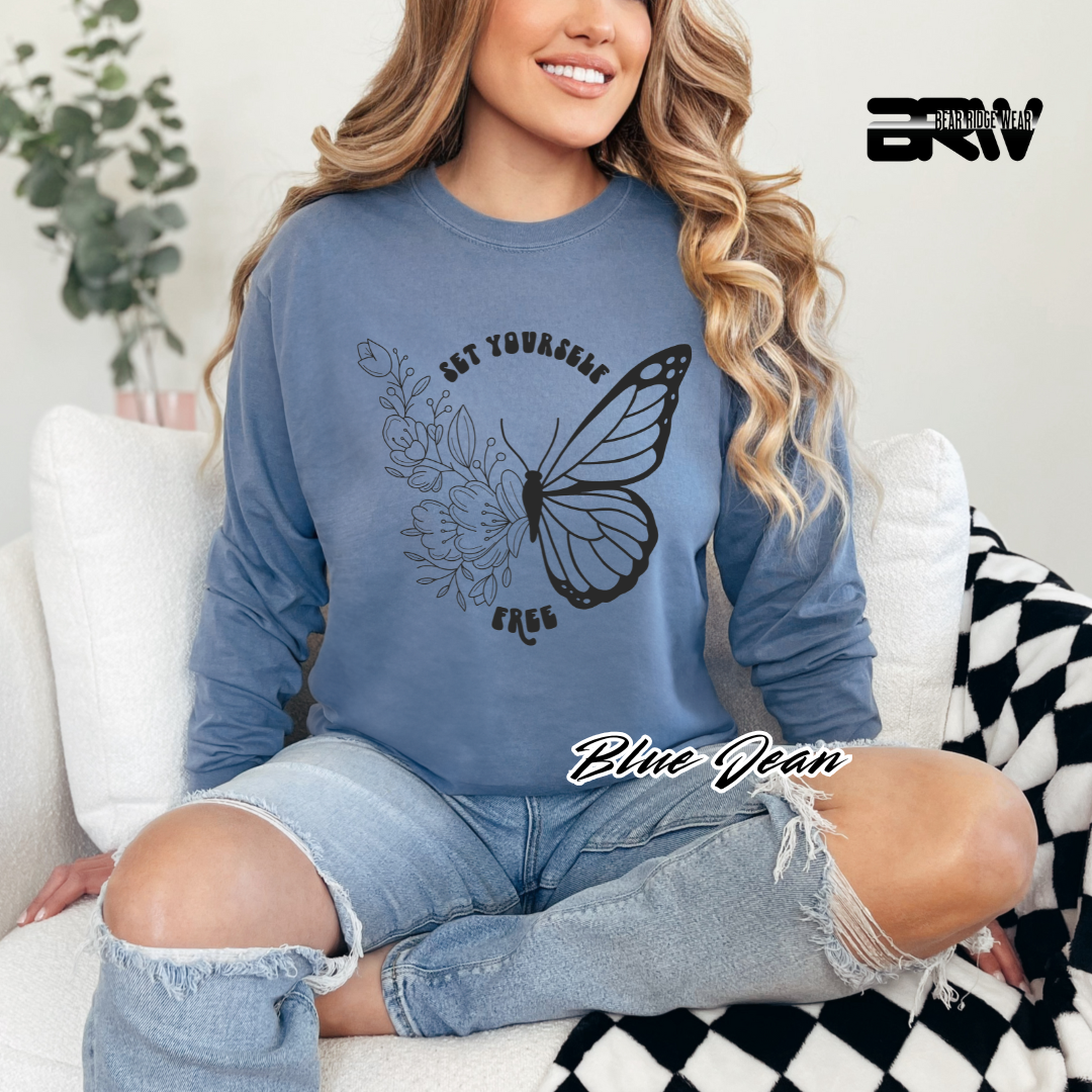 'Set Yourself Free' Long Sleeve Tee