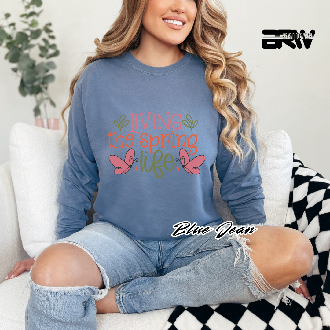 'Living the Spring Life' Long Sleeve Tee