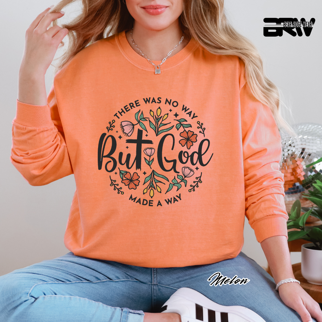 'But God' Long-Sleeve Tee