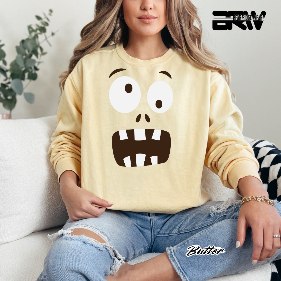 'Monster face' Fall Long Sleeve Tee