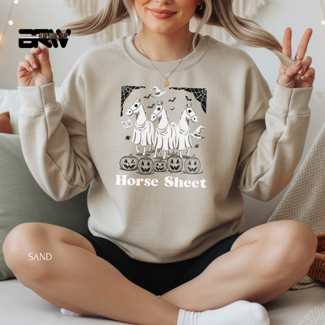 'Horse Sheet' Fall Crewneck Sweatshirt