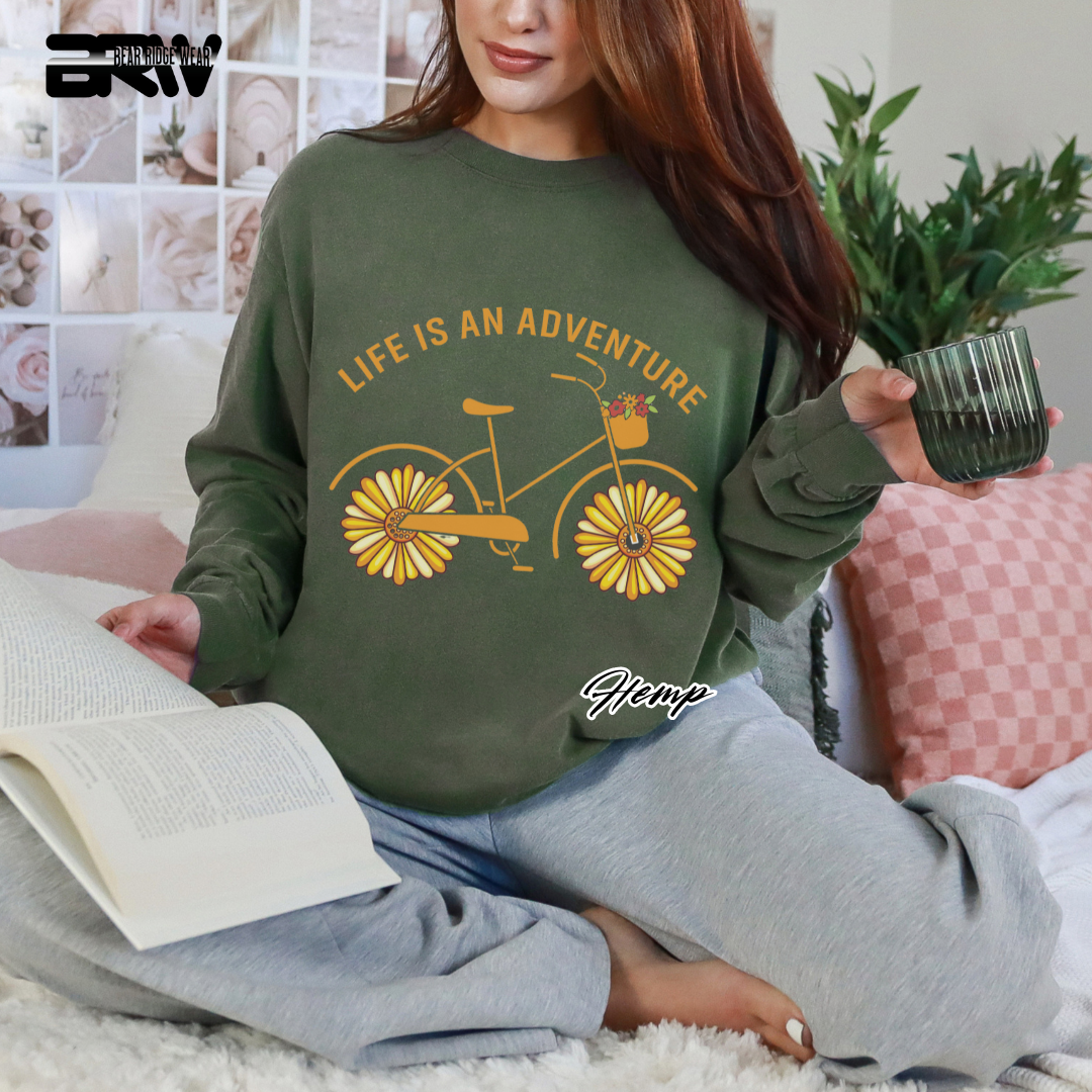 'Life is an adventure' Long Sleeve Tee