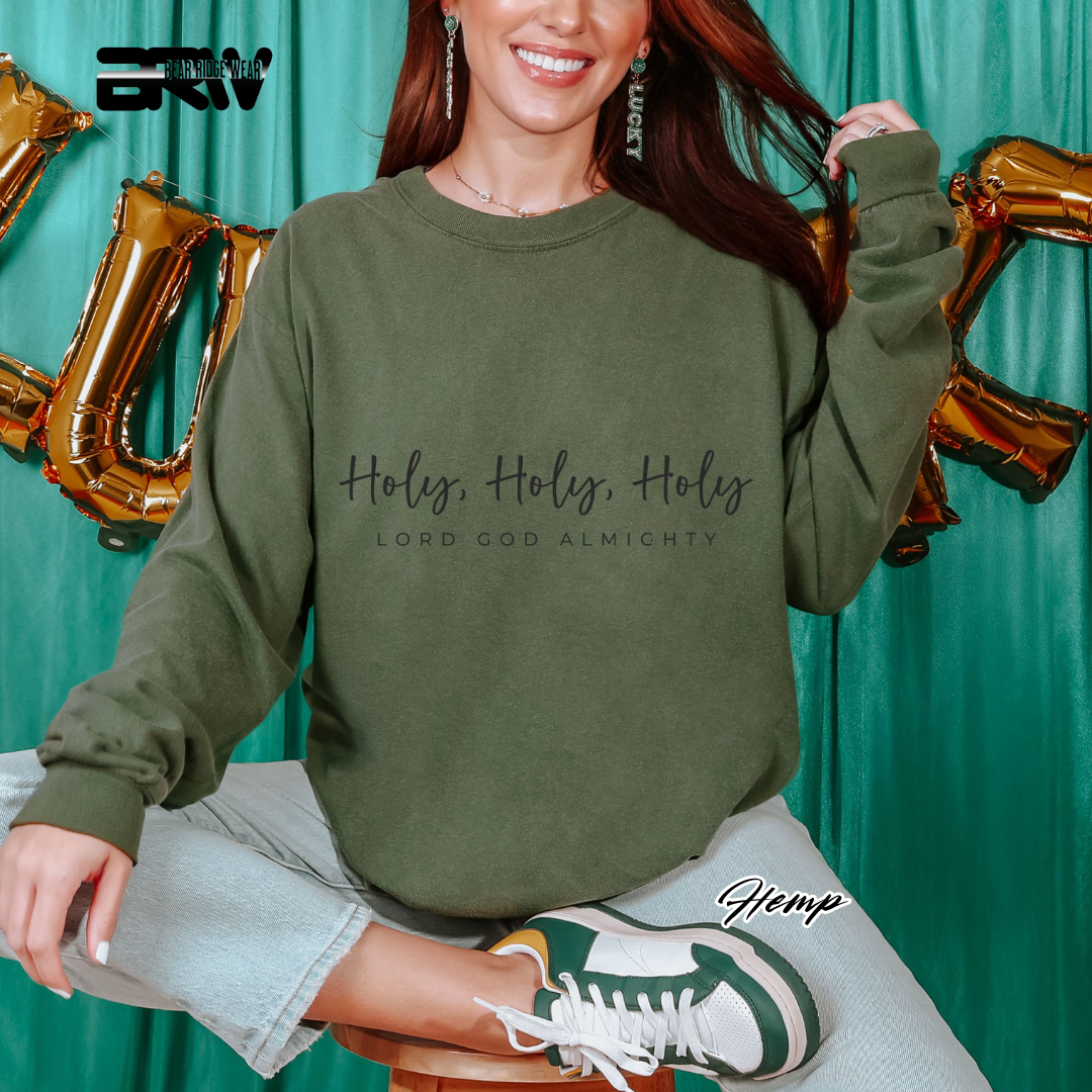'Holy, Holy, Holy' Faith Long-Sleeve Tee
