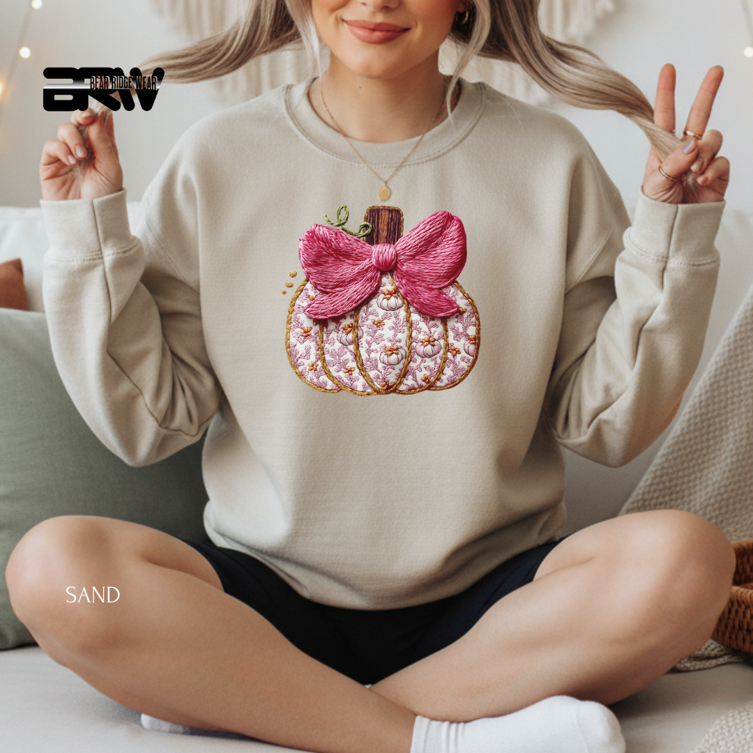 'Stitch Pumpkin' Christmas Crewneck Sweatshirt