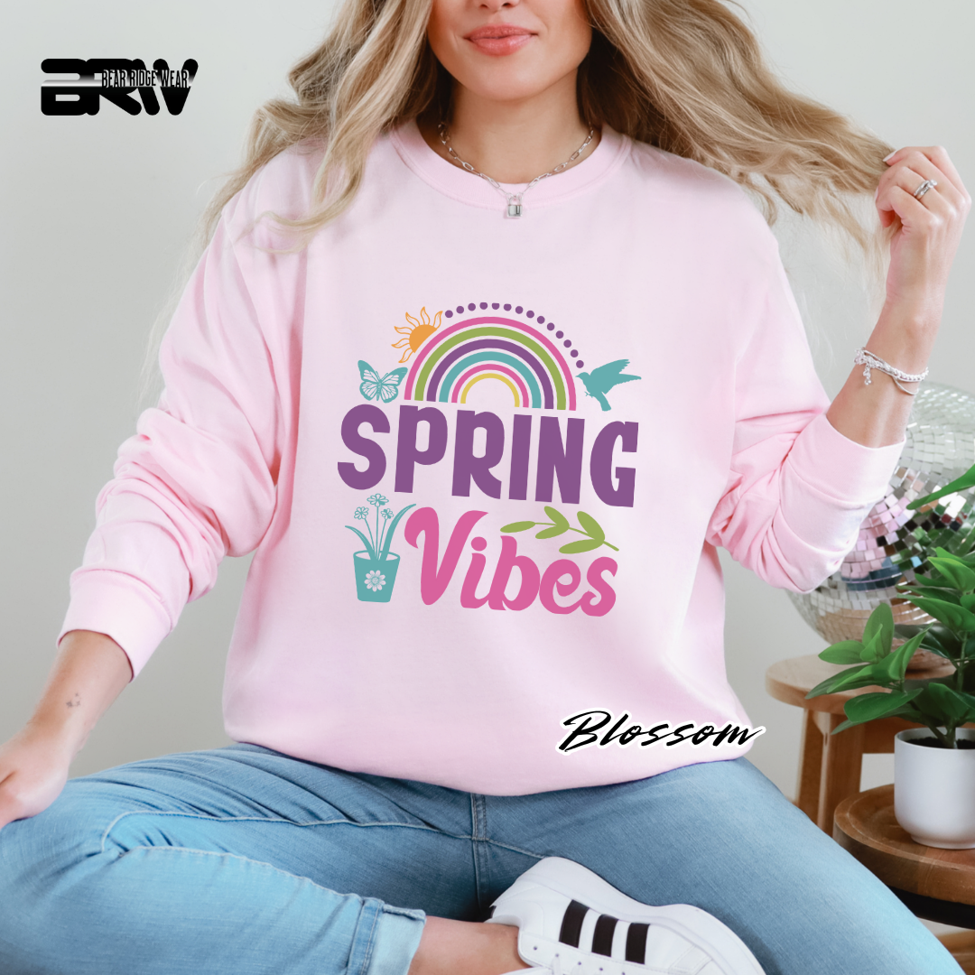 'Spring Vibes' Long Sleeve Tee