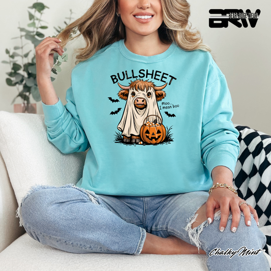 'Bull Sheet-Boo' Fall  Long Sleeve Tee