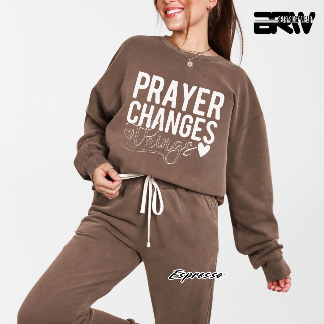 'Prayer Changes Things' Faith Long Sleeve Tee