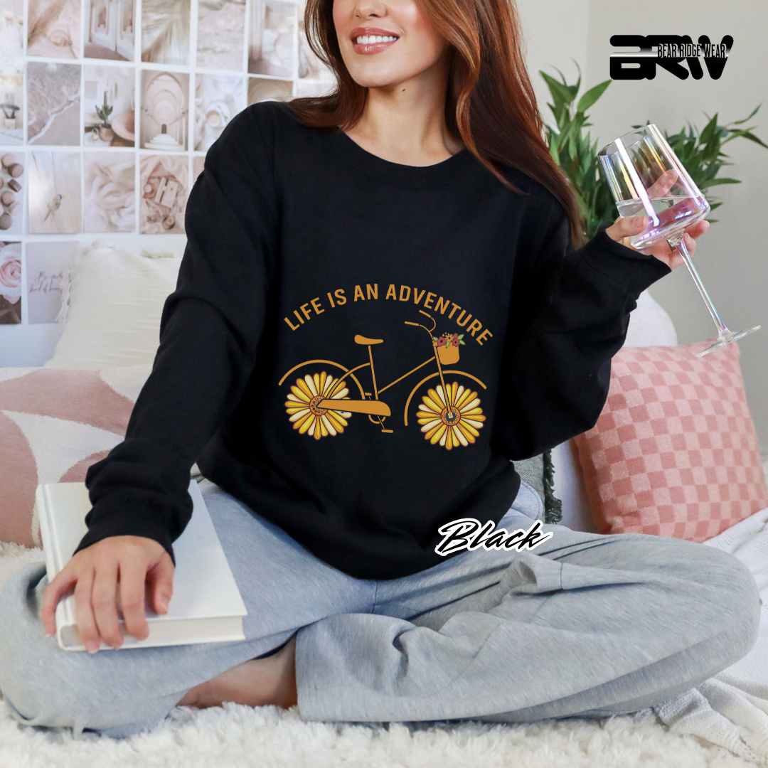 'Life is an adventure' Long Sleeve Tee